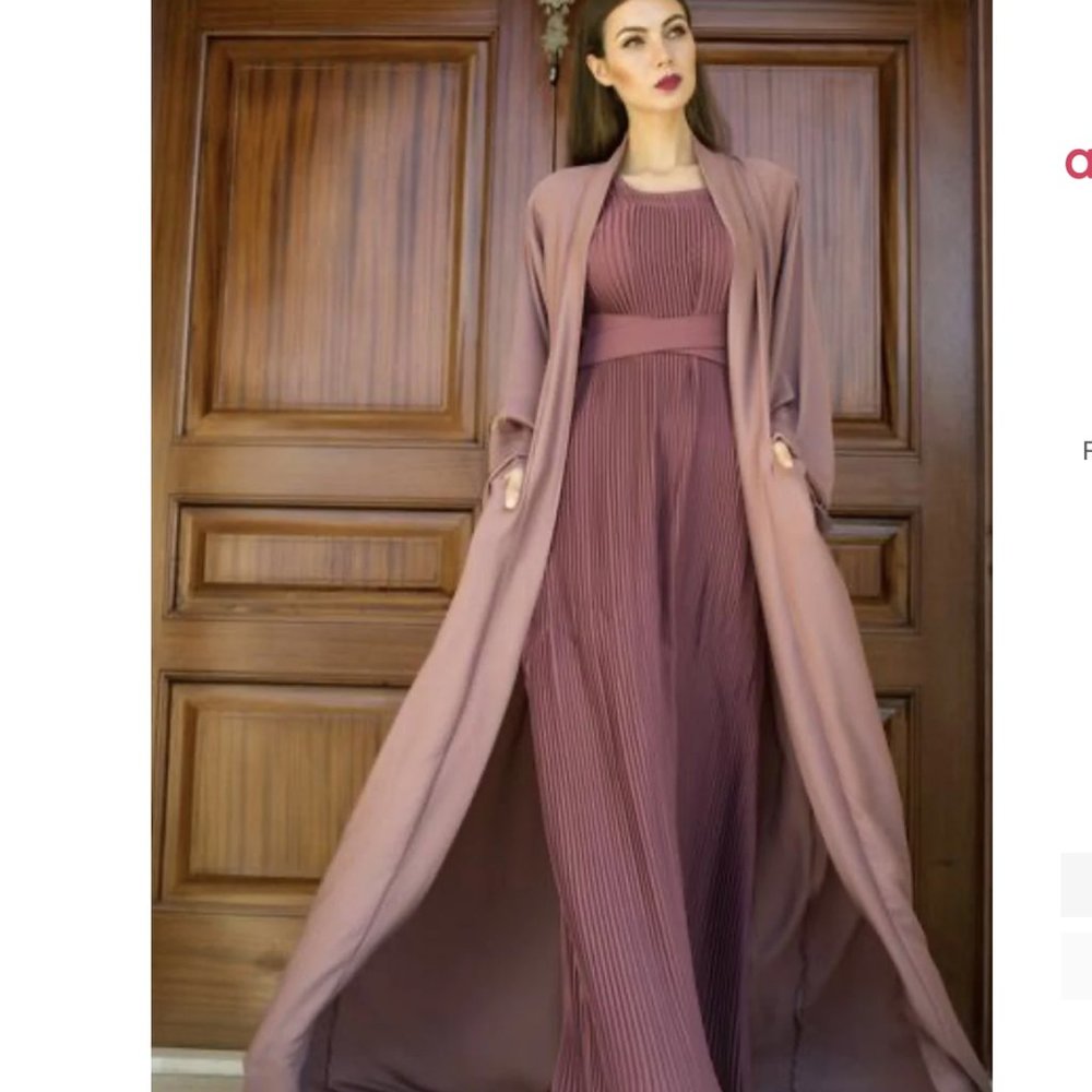 Abaya - Beautiful Mauve Abaya Size XL